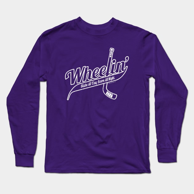 Wheelin’ (Hockey) Long Sleeve T-Shirt by eBrushDesign